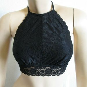 NWT Gilly Hicks Sydney Lace Halter Bralette Size S